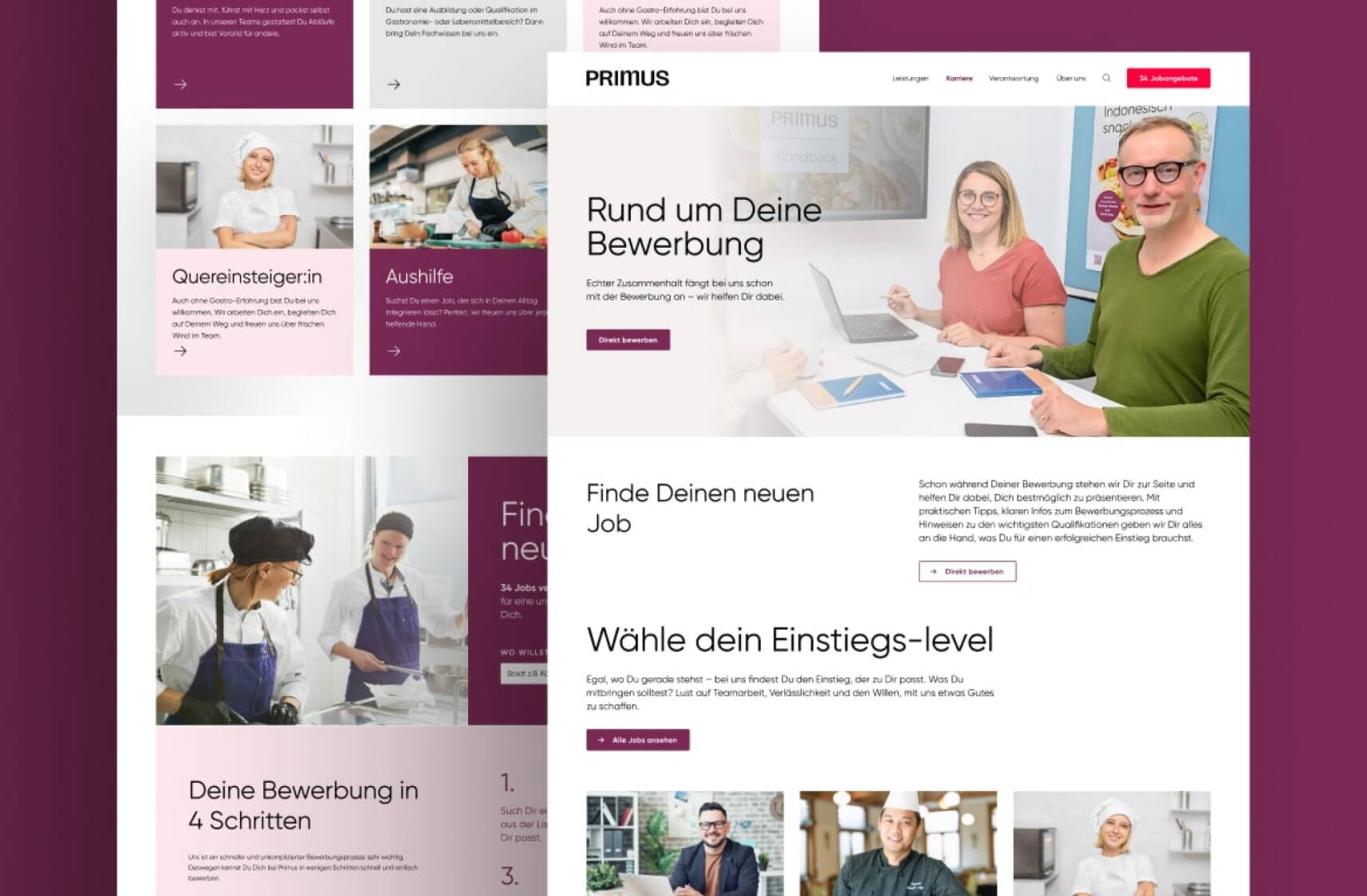 Karriereseite neu gestaltet: mindtwo liefert Webdesign, UX und klare Bewerbungsprozesse f&uuml;r Primus.